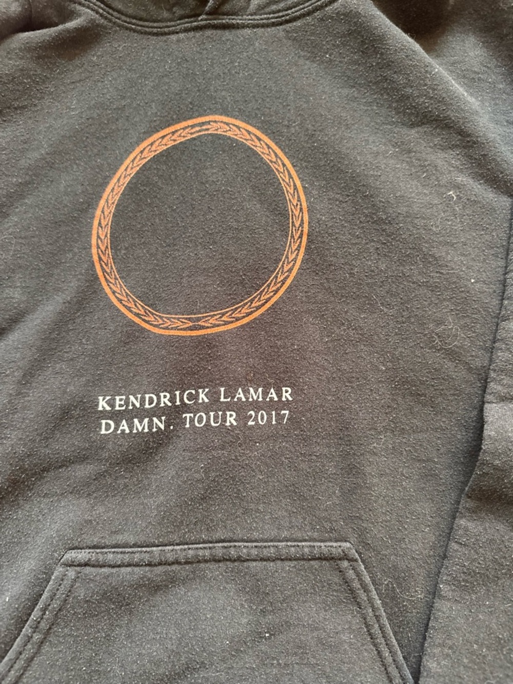DAMN. Kendrick Lamar Tour 2017 Black Pullover Hoodie - Picture 3 of 4